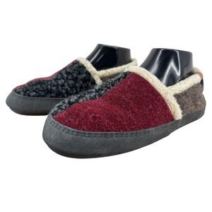 Acorn Women's Wool Blend Slippers Shoes Moccasins Red Black Grey Size 6.5 - 7.5